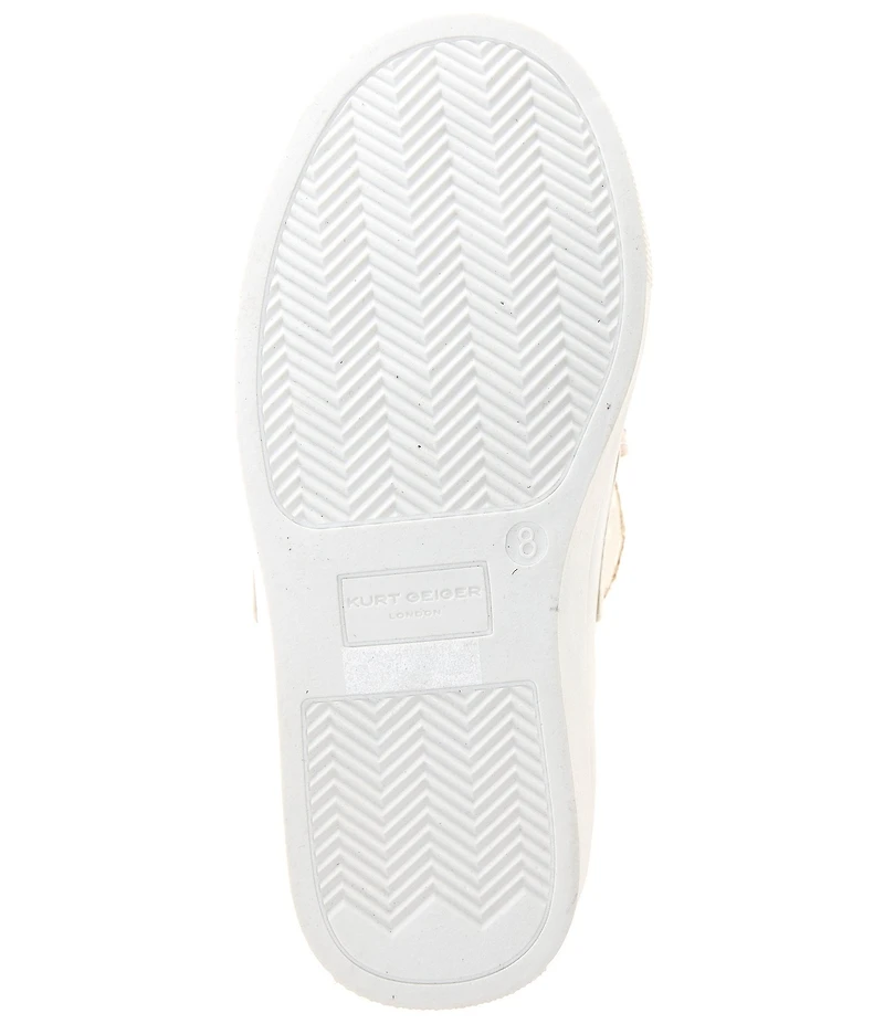 Kurt Geiger London Girls' Laney Leather Crystal Bow Sneakers (Infant)