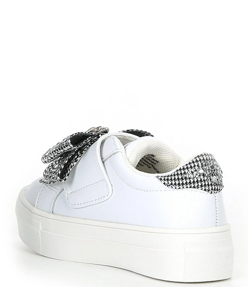 Kurt Geiger London Girls' Laney Leather Crystal Bow Sneakers (Toddler)