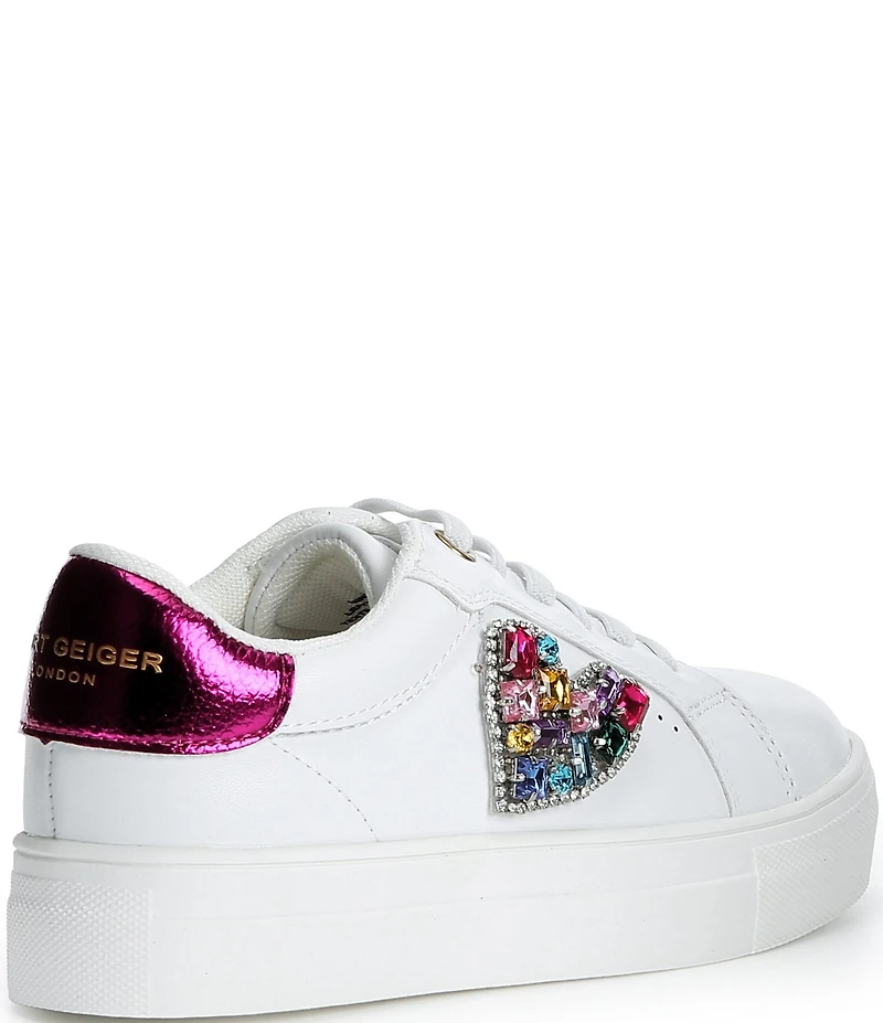 Kurt Geiger London Girls' Laney Love Heart Sneakers (Youth)