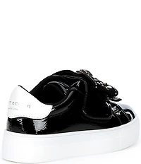 Kurt Geiger London Girls' Laney Patent Studded Bow Sneakers (Youth)