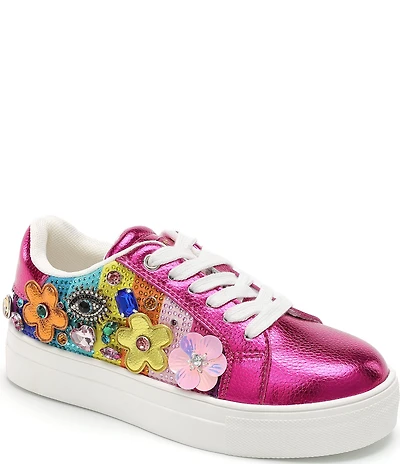 Kurt Geiger London Girls' Laney Tutti Frutti Embellished Sneakers (Toddler)