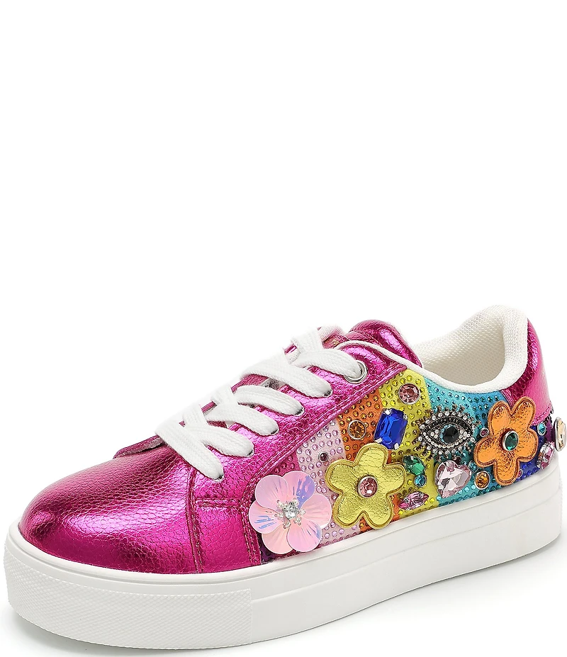 Kurt Geiger London Girls' Laney Tutti Frutti Embellished Sneakers (Toddler)