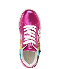 Kurt Geiger London Girls' Laney Tutti Frutti Rainbow Embellished Sneakers (Youth)