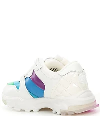 Kurt Geiger London Girls' Lettie Rainbow Stripe Sneakers (Toddler)