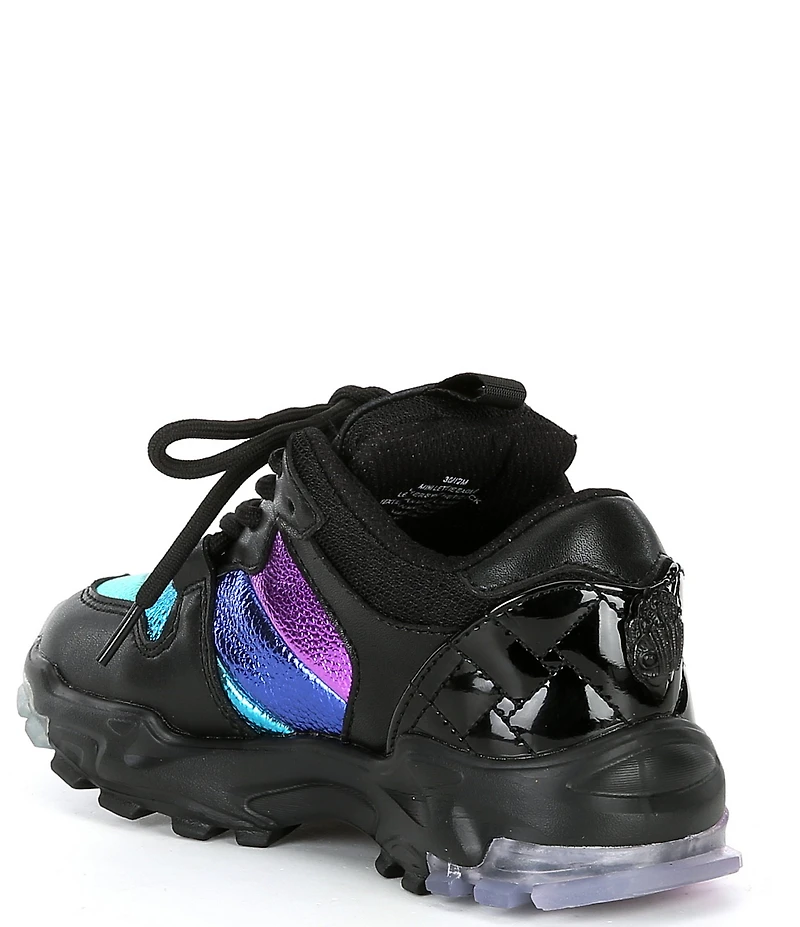 Kurt Geiger London Girls' Lettie Rainbow Stripe Sneakers (Toddler)