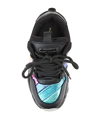 Kurt Geiger London Girls' Lettie Rainbow Stripe Sneakers (Toddler)