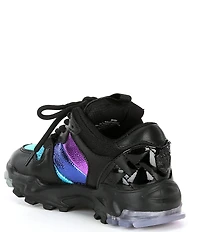 Kurt Geiger London Girls' Lettie Rainbow Stripe Sneakers (Youth)