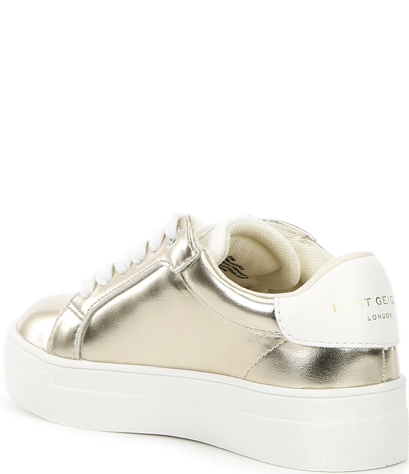 Kurt Geiger London Girls' Luckson Crystal Embellished Heart Sneakers (Infant)