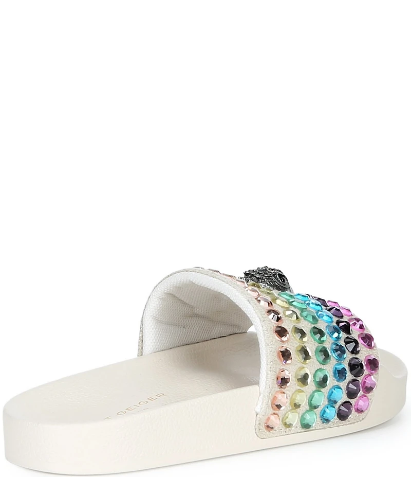 Kurt Geiger London Girls' Meena Rhinestone Embellished Eagle EVA Slide Sandals (Toddler)