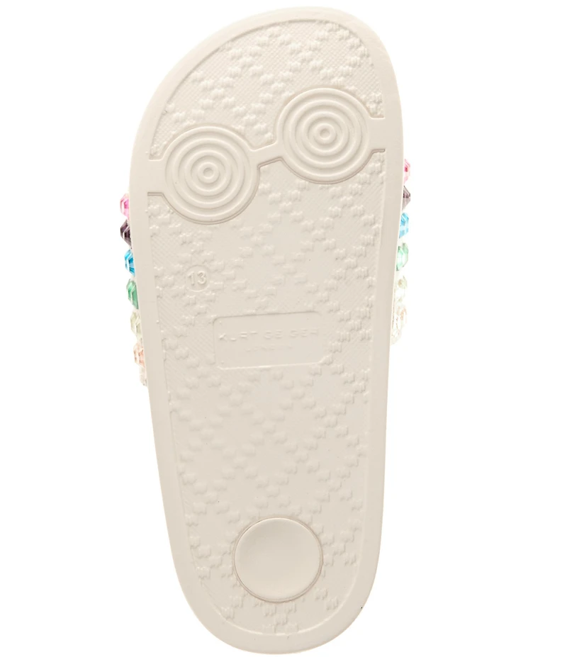 Kurt Geiger London Girls' Meena Rhinestone Embellished Eagle EVA Slide Sandals (Toddler)