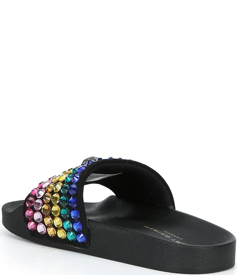 Kurt Geiger London Girls' Meena Rhinestone Embellished Eagle EVA Slide Sandals (Youth)