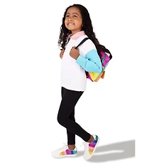 Kurt Geiger London Girls' Lane Love Metallic Rainbow Stripe Sneakers (Youth)