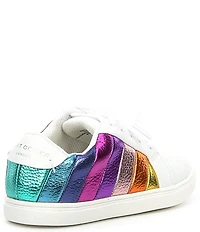Kurt Geiger London Girls' Lane Metallic Rainbow Stripe Sneakers (Infant)
