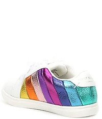 Kurt Geiger London Girls' Lane Metallic Rainbow Stripe Sneakers (Toddler)