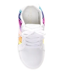 Kurt Geiger London Girls' Lane Metallic Rainbow Stripe Sneakers (Toddler)