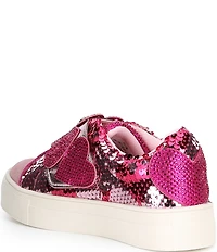Kurt Geiger London Girls' Mini Laney Heart Strap Embellished Sneakers (Youth)