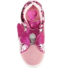 Kurt Geiger London Girls' Mini Laney Heart Strap Embellished Sneakers (Youth)