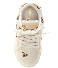 Kurt Geiger London Girls' Lane Love Suede Rhinestone Heart Sneakers (Infant)