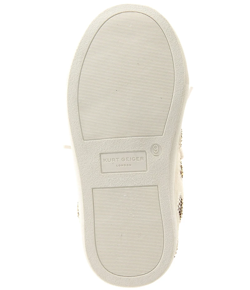 Kurt Geiger London Girls' Lane Love Suede Rhinestone Heart Sneakers (Infant)