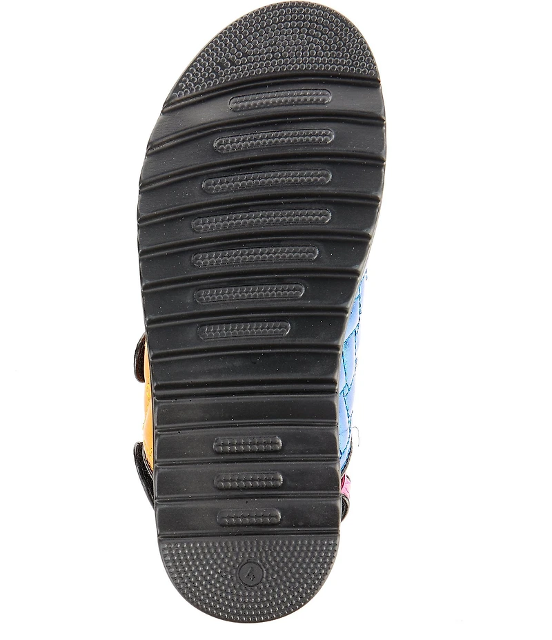 Kurt Geiger London Girls' Orson Quilted Metallic Leather Logo Ornament Slingback Sandals (Youth)