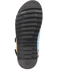 Kurt Geiger London Girls' Orson Quilted Metallic Leather Logo Ornament Slingback Sandals (Youth)