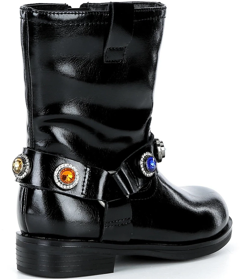 Kurt Geiger London Girls' Octavia Leather Ornamented Boots (Infant)