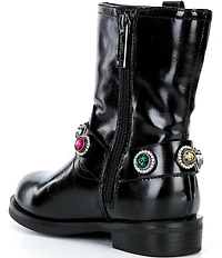 Kurt Geiger London Girls' Octavia Leather Ornamented Boots (Toddler)