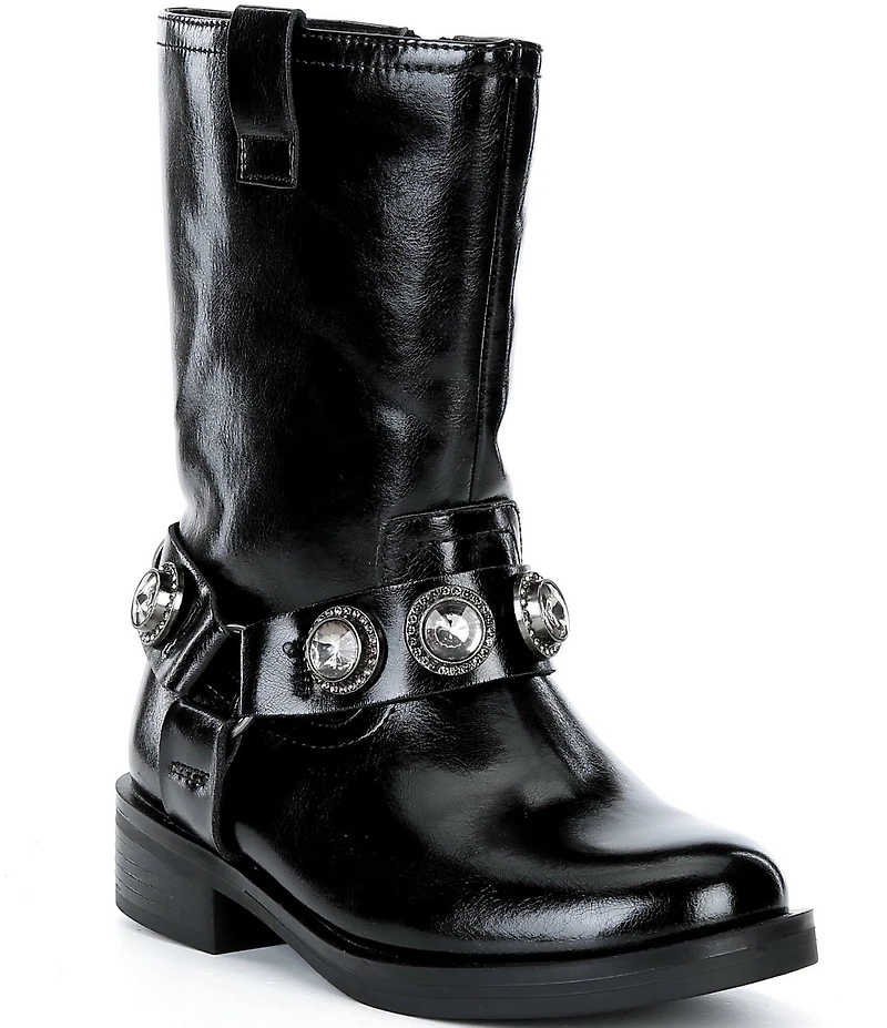 Kurt Geiger London Girls' Octavia Leather Ornamented Boots (Toddler)