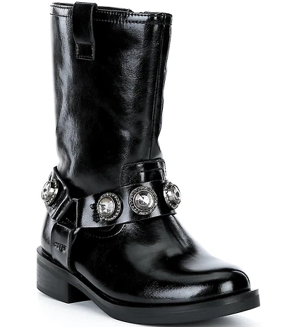 Kurt Geiger London Girls' Octavia Leather Ornamented Boots (Toddler)