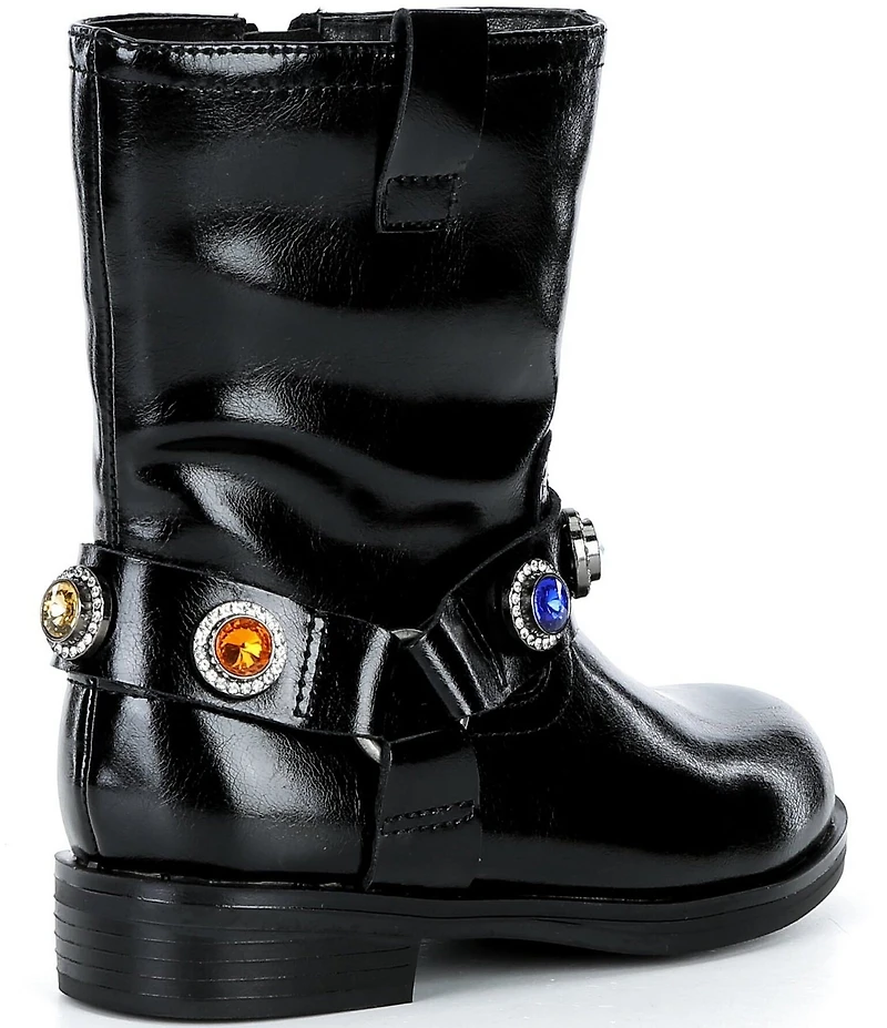 Kurt Geiger London Girls' Octavia Leather Ornamented Boots (Toddler)