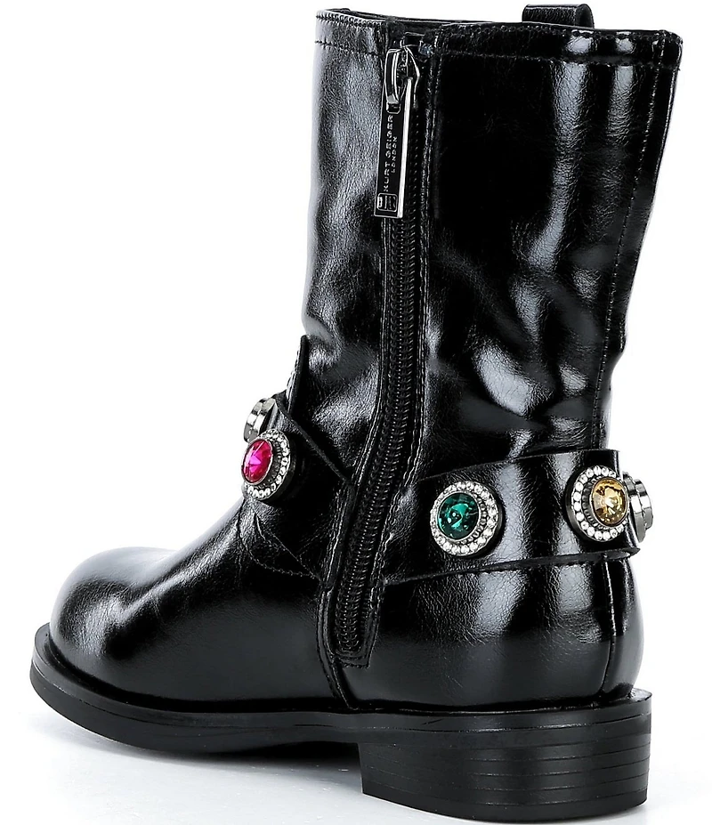 Kurt Geiger London Girls' Octavia Leather Ornamented Boots (Toddler)
