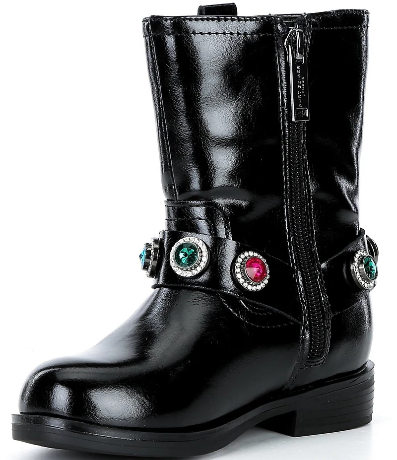Kurt Geiger London Girls' Octavia Leather Ornamented Boots (Toddler)