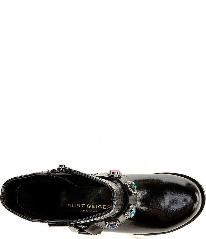 Kurt Geiger London Girls' Octavia Leather Ornamented Boots (Toddler)