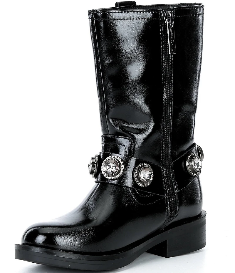 Kurt Geiger London Girls' Octavia Leather Ornamented Boots (Youth)