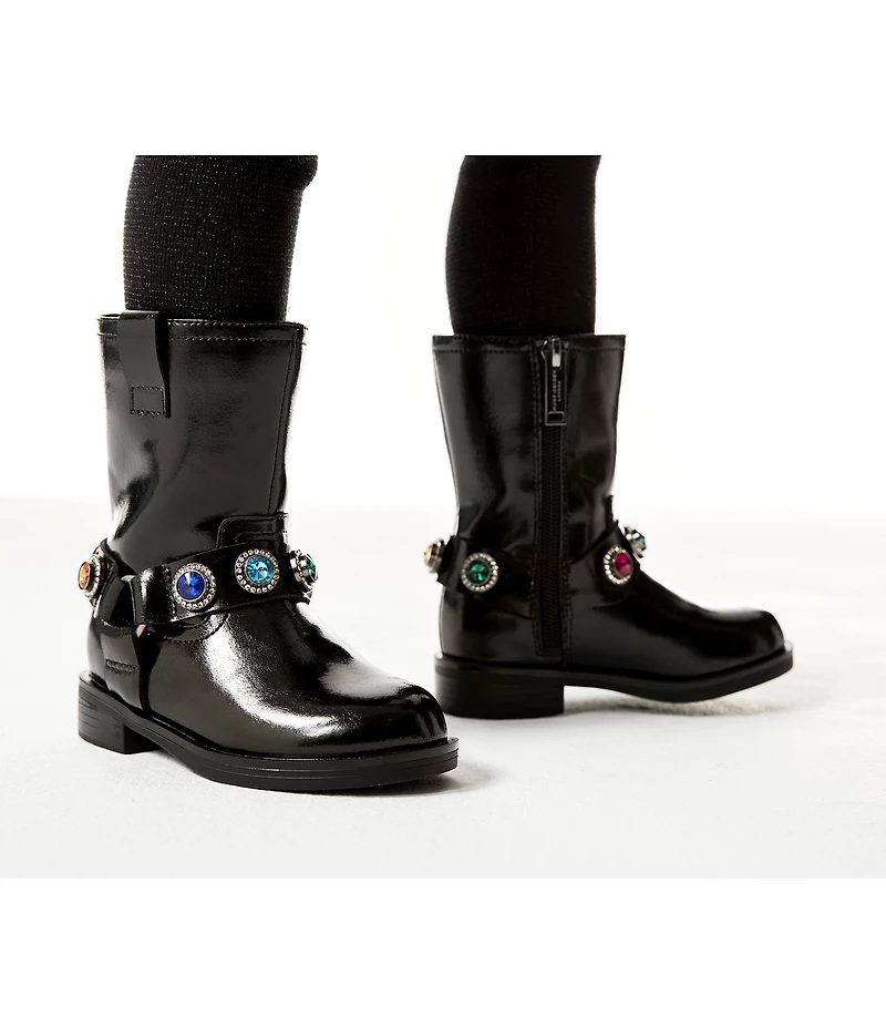 Kurt Geiger London Girls' Octavia Leather Ornamented Boots (Youth)