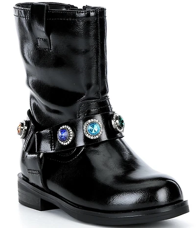 Kurt Geiger London Girls' Octavia Leather Ornamented Boots (Youth)