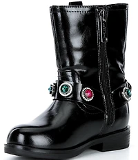 Kurt Geiger London Girls' Octavia Leather Ornamented Boots (Youth)