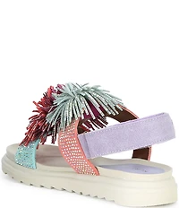 Kurt Geiger London Girls' Orson Triple Fringe Embellished Sandals (Youth)