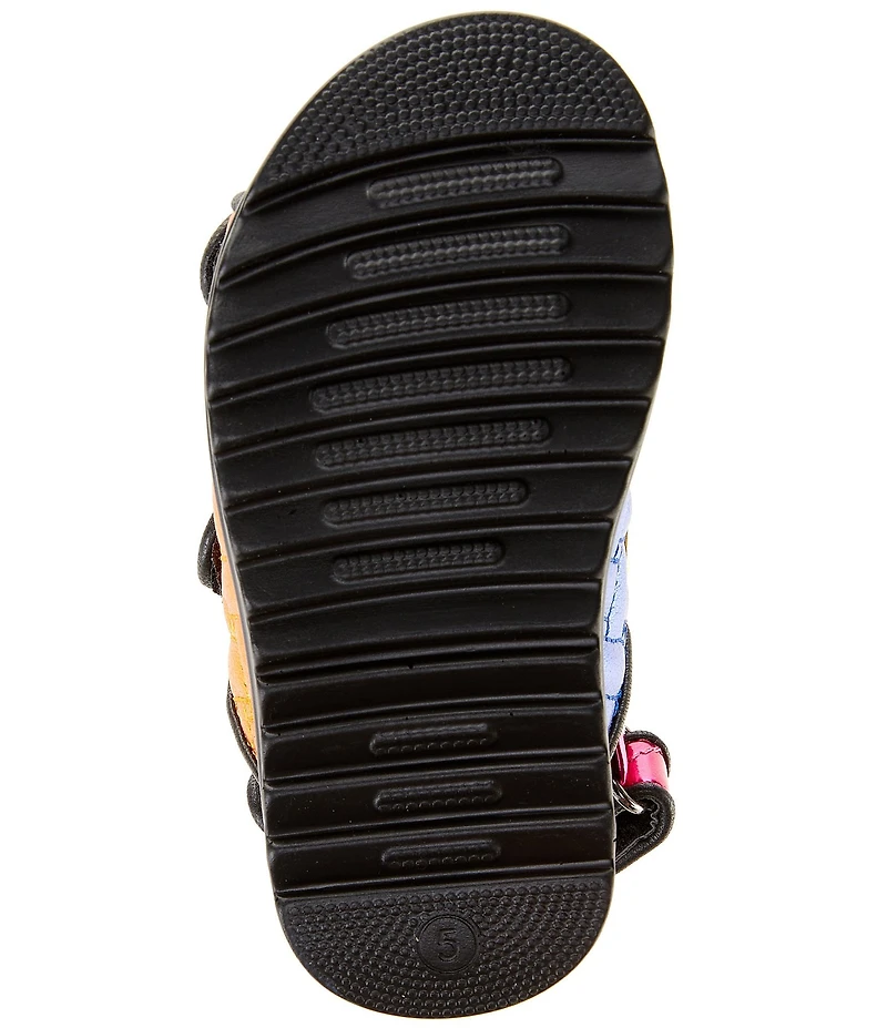 Kurt Geiger London Girls' Orson Quilted Metallic Leather Logo Ornament Slingback Sandals (Infant)