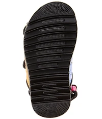 Kurt Geiger London Girls' Orson Quilted Metallic Leather Logo Ornament Slingback Sandals (Infant)