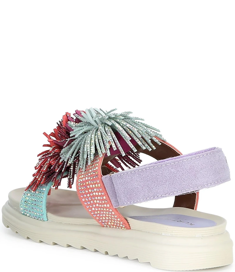 Kurt Geiger London Girls' Orson Triple Fringe Embellished Sandals (Toddler)