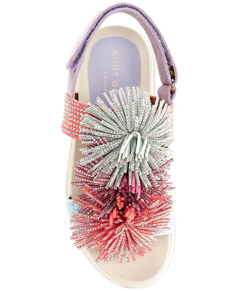 Kurt Geiger London Girls' Orson Triple Fringe Embellished Sandals (Toddler)
