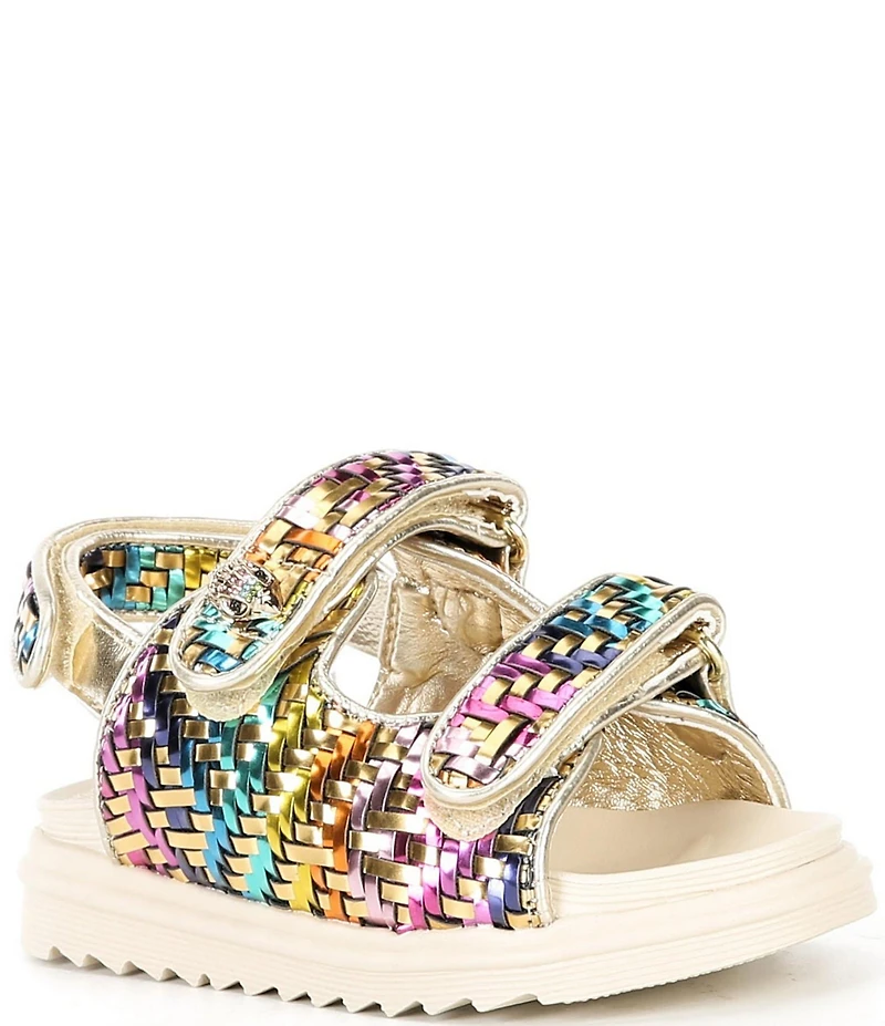 Kurt Geiger London Girls' Orson Metallic Woven Slingback Sandals (Toddler)