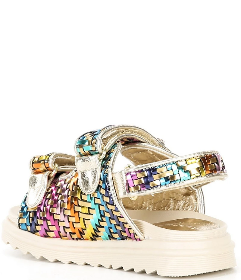 Kurt Geiger London Girls' Orson Metallic Woven Slingback Sandals (Youth)