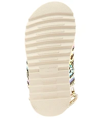 Kurt Geiger London Girls' Orson Metallic Woven Slingback Sandals (Youth)