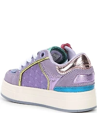 Kurt Geiger London Girls' Southbank Tag Logo Leather Ornamented Sneakers (Infant)