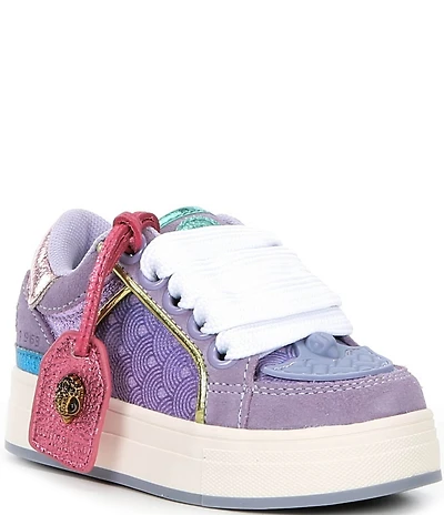 Kurt Geiger London Girl's Southbank Tag Logo Leather Ornamented Sneakers (Toddler)
