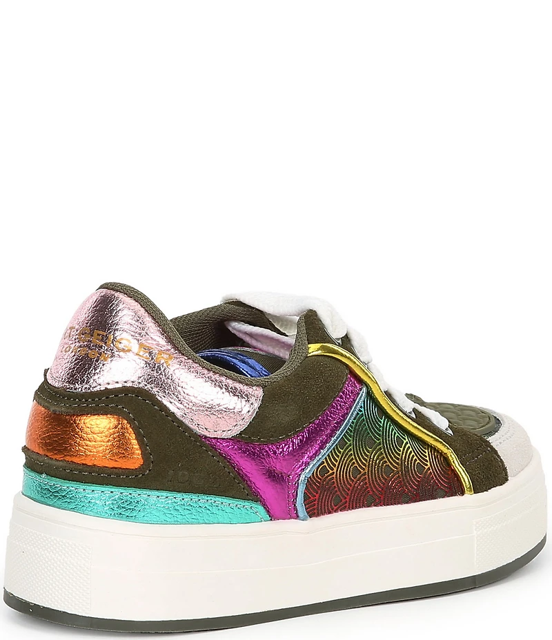 Kurt Geiger London Girls' Southbank Tag Suede Sneakers (Youth)