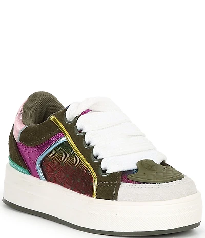 Kurt Geiger London Girls' Southbank Tag Suede Sneakers (Infant)