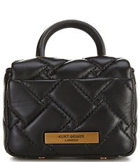 Kurt Geiger London Micro Kensington Quilted Puffy Handle Clutch